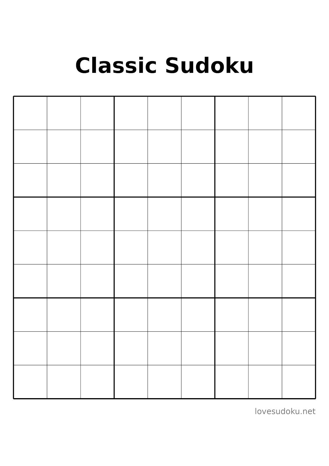 puzzle sudoku printable